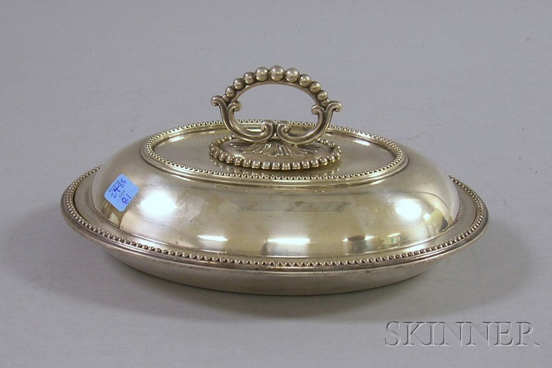 Appraisal: Covered Silver Plated Vegetable Dish