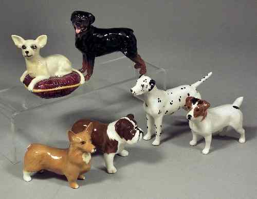 Appraisal: Ten Beswick pottery figures of dogs including - Bulldog ins