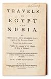 Appraisal: NORDEN FRIDERIK LUDWIG Travels in Egypt and Nubia folding engraved