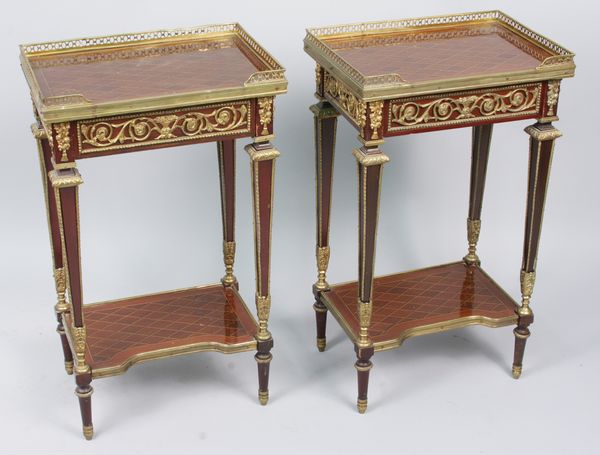 Appraisal: Late th early th Century French Linke-style marquetry inlaid and