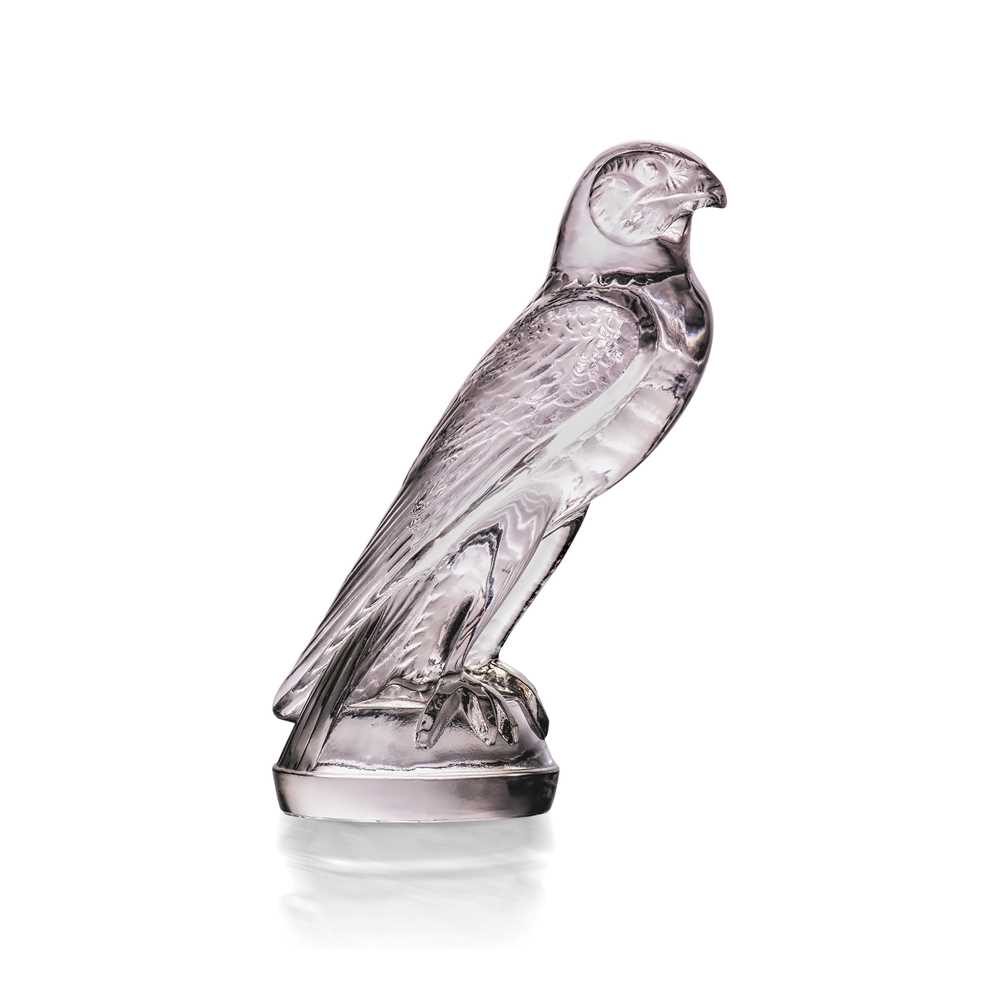 Appraisal: REN LALIQUE FRENCH - FAUCON CAR MASCOT NO designed clear