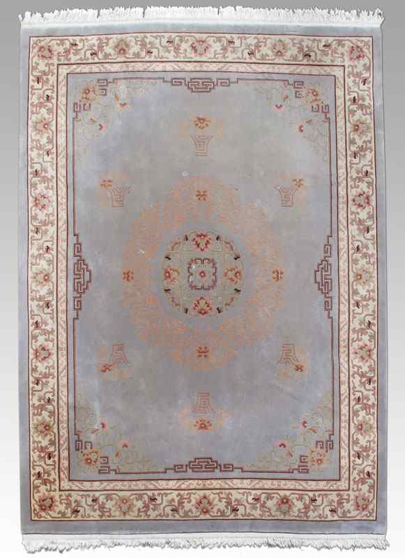 Appraisal: MODERN CHINESE HAND KNOTTED WOOL RUG ' x ' ''