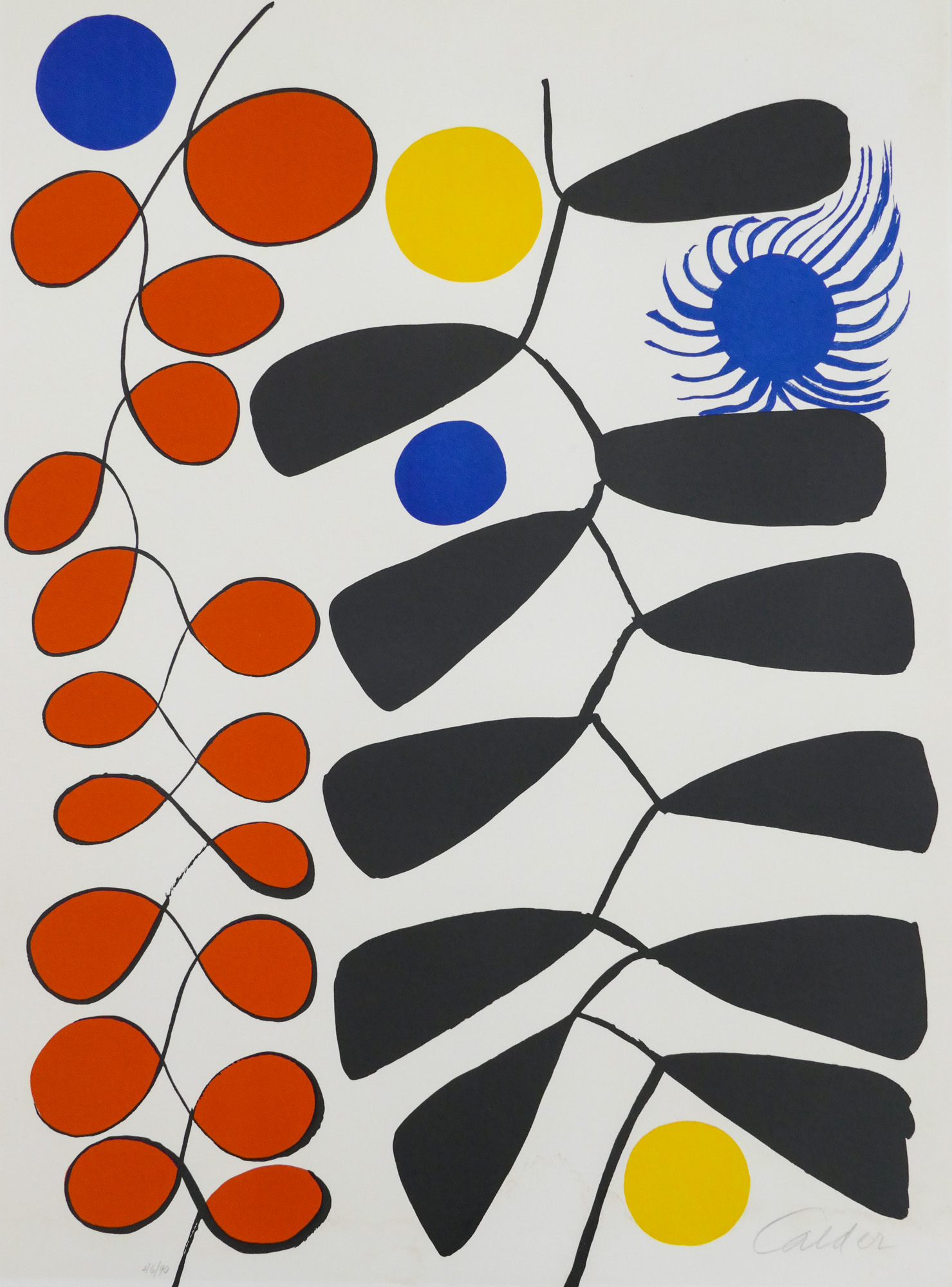 Appraisal: Alexander Calder - American ''Spirale Imaginatif'' Color Lithograph ''x ''