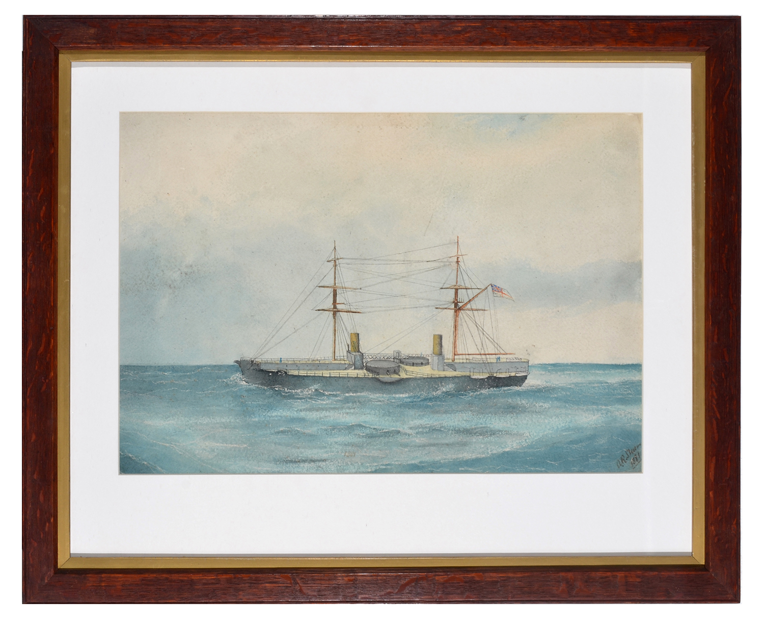 Appraisal: A R STEUIN THE H M A S INFLEXIBLE WATERCOLOUR