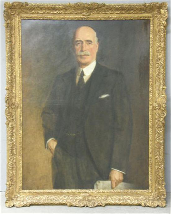 Appraisal: Early th century portrait of a gentlemen with a moustache