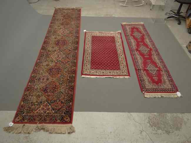 Appraisal: Three rugs including '' x '' runner '' x ''