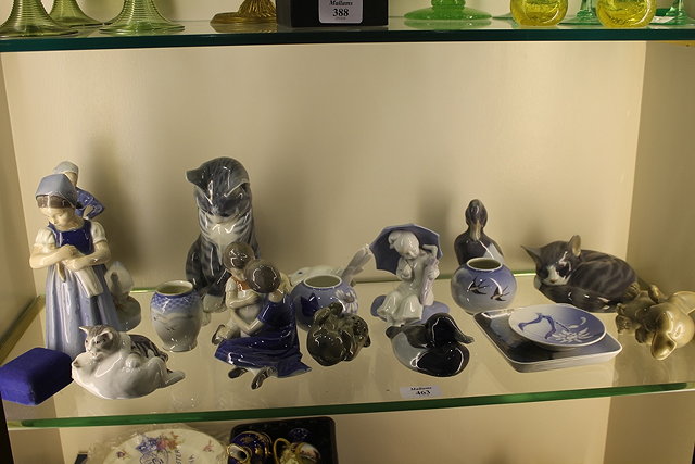 Appraisal: A COLLECTION OF ROYAL COPENHAGEN PORCELAIN to include various animals