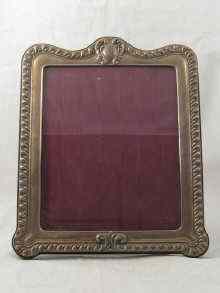 Appraisal: A Brittannia standard silver rectangular photo frame with gadrooned border