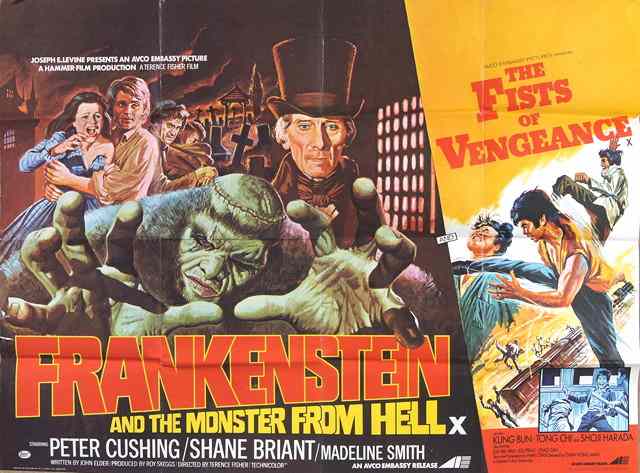 Appraisal: FRANKENSTEIN THE MONSTER FROM HELL FISTS OF VENGEANCE Paramount horror