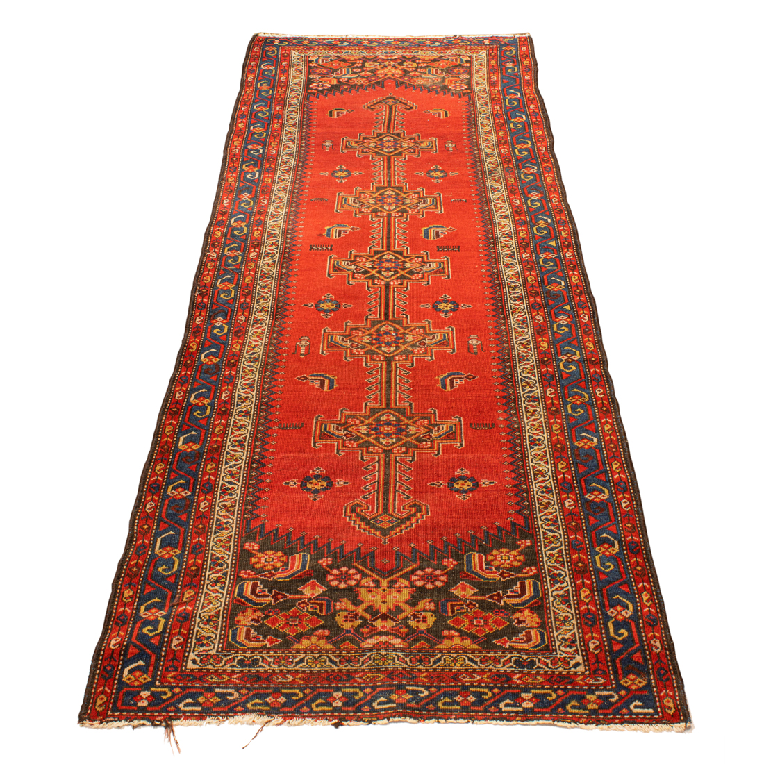 Appraisal: A PERSIAN HAMADAN RUNNER A Persian Hamadan runner ' x