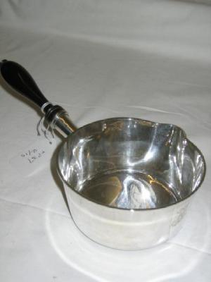 Appraisal: A FRENCH BRANDY SAUCE PAN of plain tapering form with