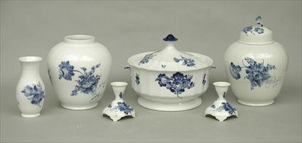 Appraisal: Group of Royal Copenhagen Blue and White Porcelain including a