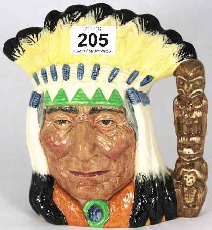 Appraisal: Royal Doulton Large Character Jug North American Indian D Special