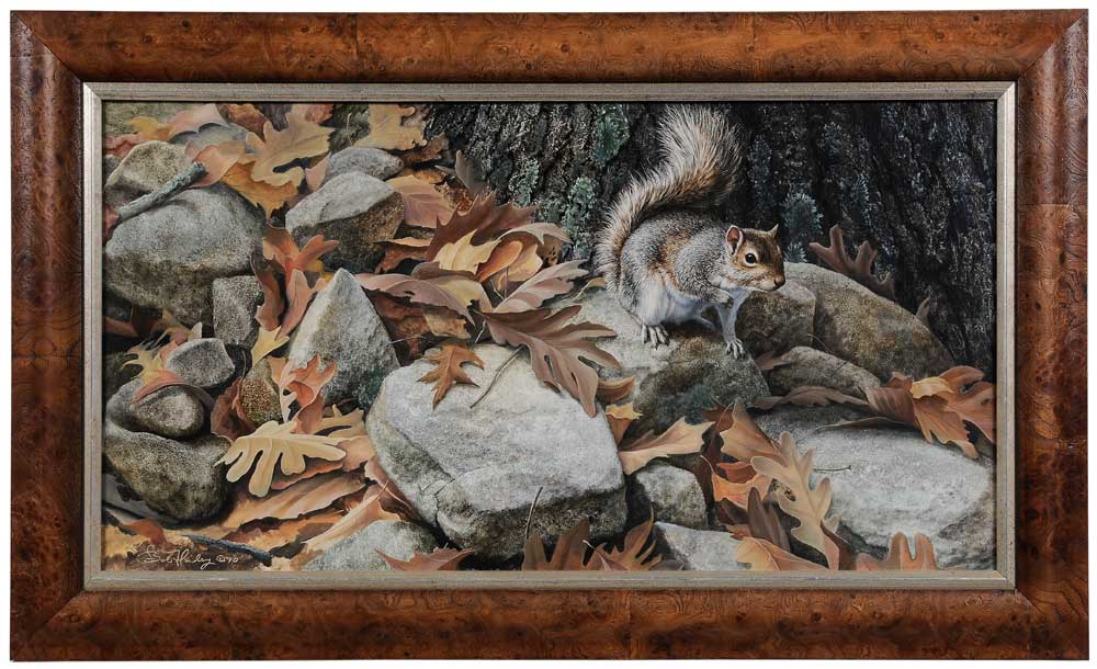 Appraisal: Bob Henley Virginia born Squirrel in Autumn signed lower left