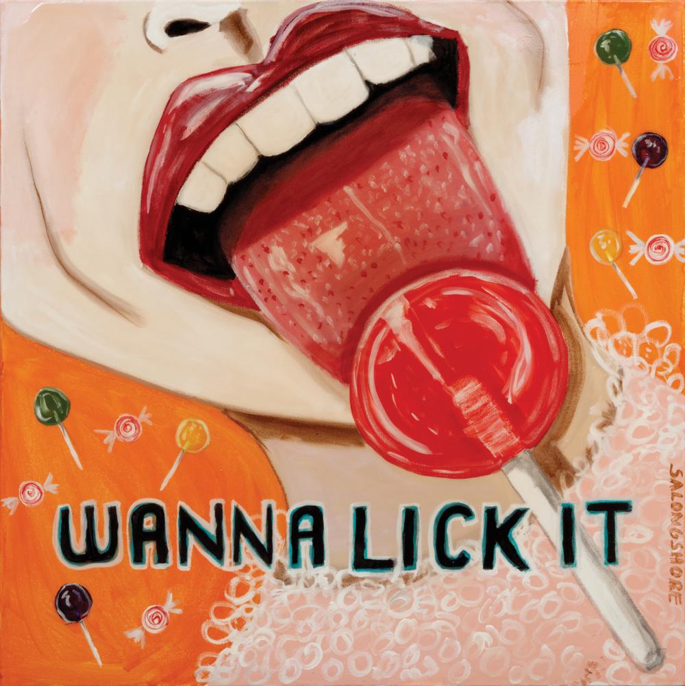 Appraisal: Ashley Longshore American New Orleans b Wanna Lick It mixed