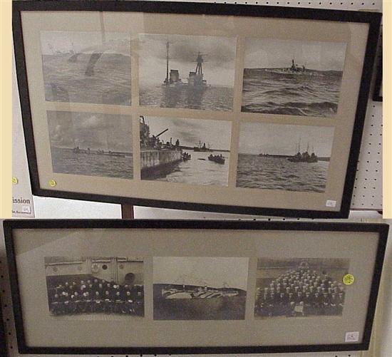 Appraisal: Two framed photos taken by J B Turner post WWI