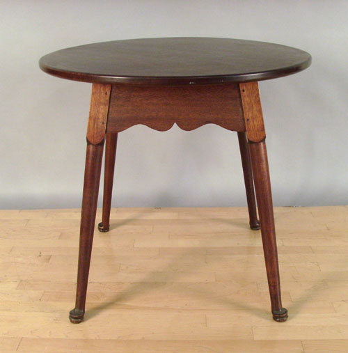 Appraisal: Queen Anne style walnut tap table h w