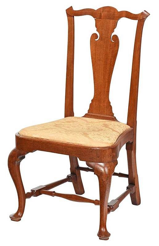 Appraisal: American Queen Anne Walnut Side Chair New England th century