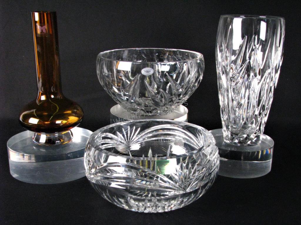 Appraisal: Group of Waterford and Gorham Crystal four total including Marquis