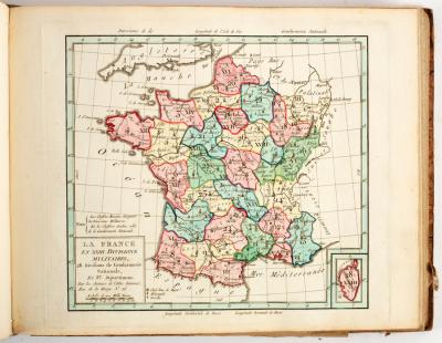 Appraisal: Chanlaire Pierre-Gregoire Geographie Precis Elementaire de la France Paris Oblong