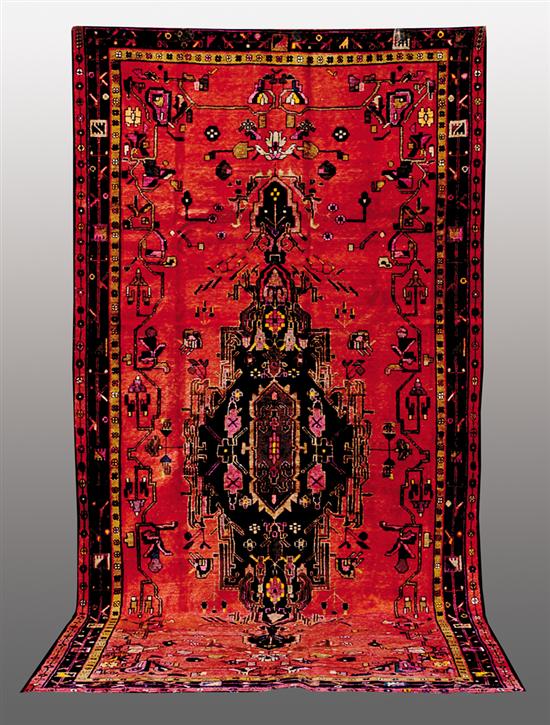 Appraisal: Persian Hamadan carpet ' x '