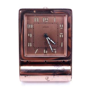 Appraisal: Jaeger LeCoultre Fab Suisse Brass Travel Alarm Clock Makers mark