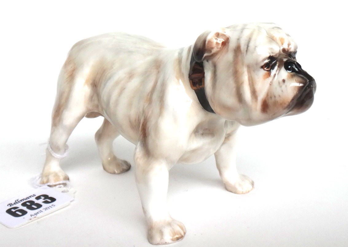 Appraisal: Seven Royal Doulton porcelain dogs comprising a British bulldog a