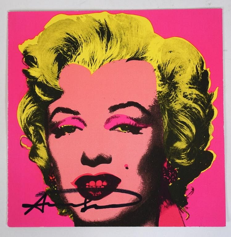 Appraisal: Andy Warhol AMERICAN Marylin Andy Warhol AMERICAN Marylin Invitation Print