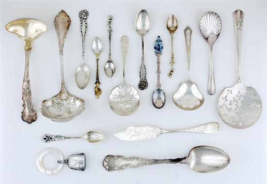 Appraisal: American sterling flatware and serving pieces various makers and patterns