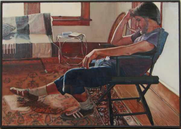 Appraisal: Oil on Canvas by John Sayers titled ''Dennis at in