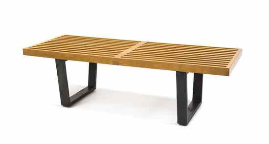 Appraisal: A Birch American Bench George Nelson for Herman Miller with