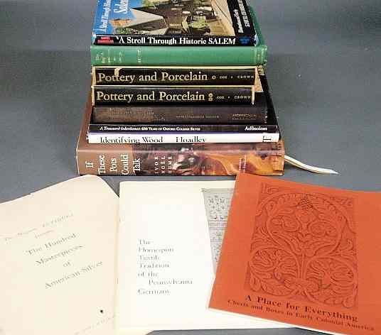 Appraisal: Misc group of books on antiques and related subjects