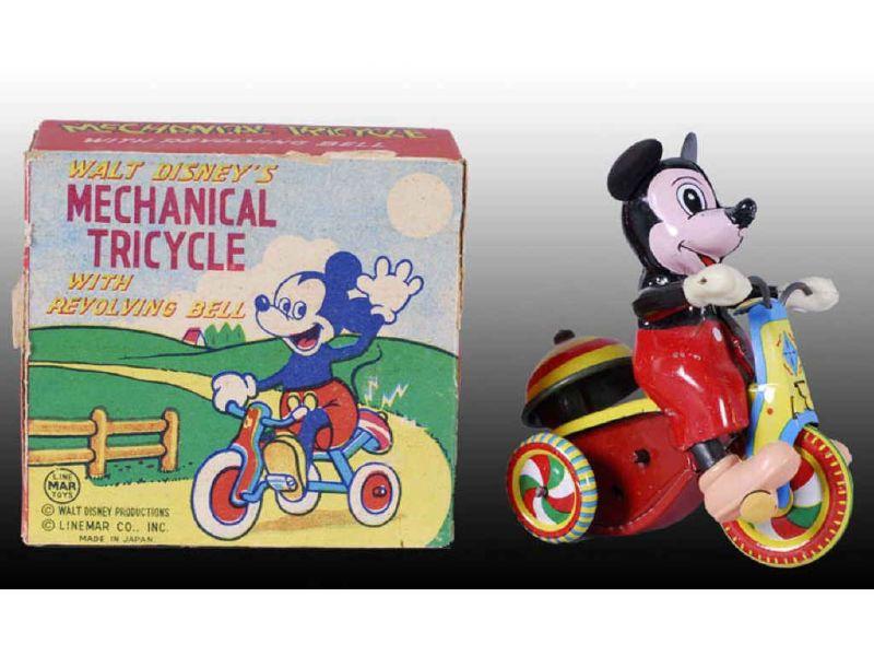 Appraisal: Linemar Walt Disney Mickey Mouse Tricycle Toy with Description ''