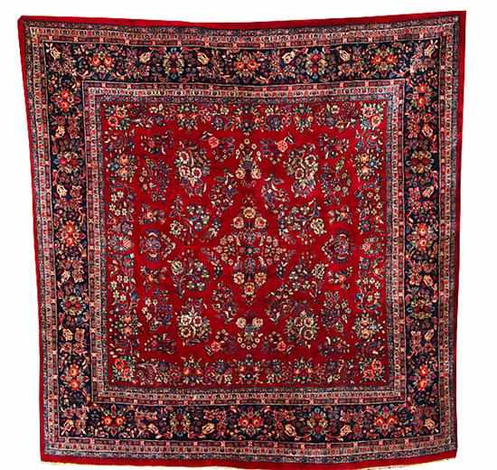 Appraisal: Semi-Antique Persian Sarouk carpet circa ' '' x ' consistent