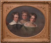 Appraisal: Manner of Sir Thomas Lawrence Portrait of Three Children ca