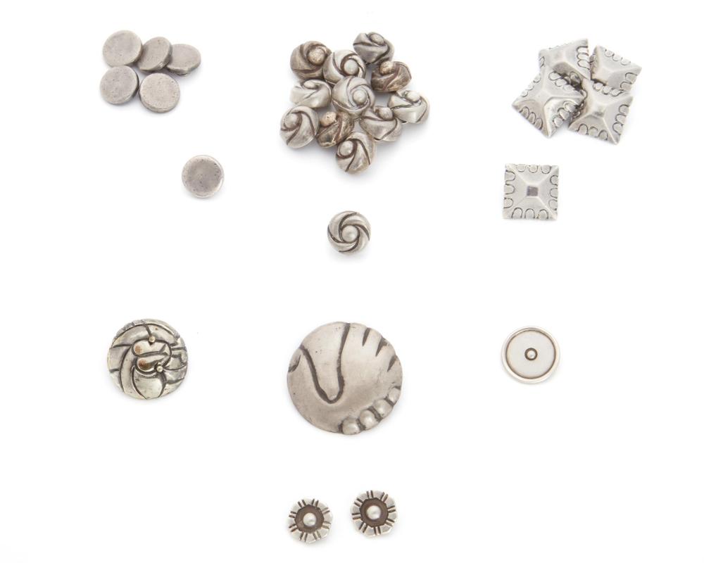 Appraisal: A group of William Spratling silver buttons - - and