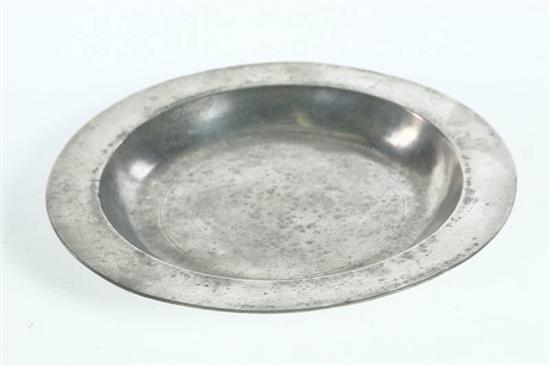 Appraisal: PEWTER CHARGER England th century Touches for Graham Wardop London