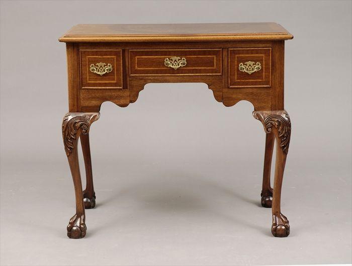 Appraisal: Chippendale-Style Carved Mahogany Dressing Table x x in