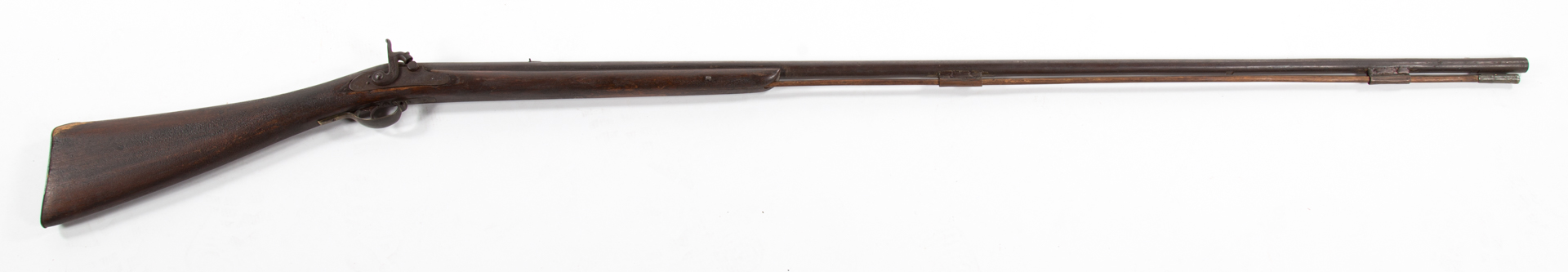 Appraisal: Percussion cap rifle possibly a flintlock that was converted ramrod