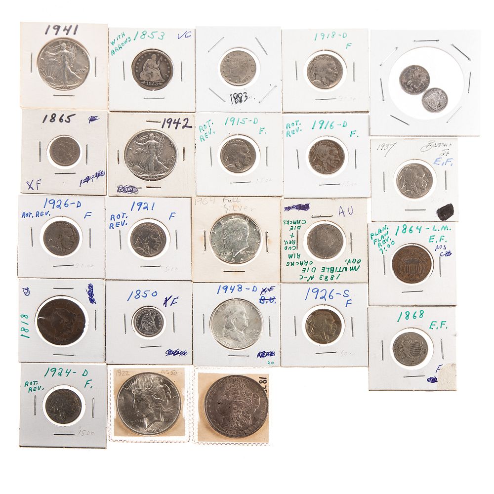 Appraisal: Type Coin Buffalo Nickel Collection Large Cent VG F Cent