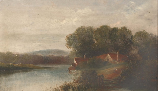 Appraisal: Henry Sherbourne th Century Cattle watering in a river landscape