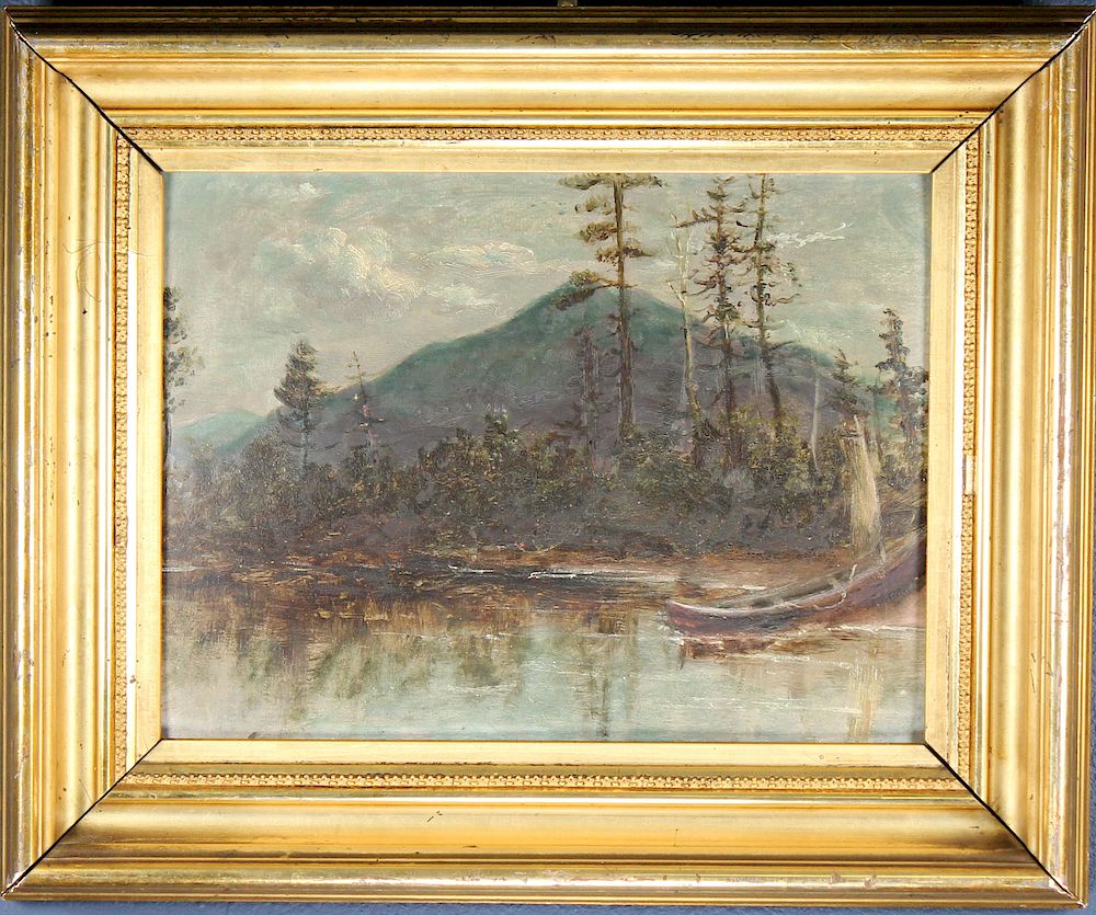 Appraisal: th C Hudson River School Landscape th C Hudson River