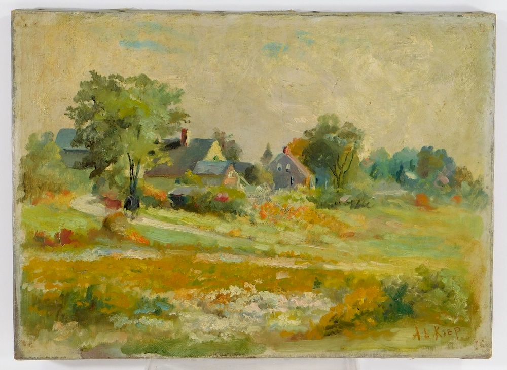 Appraisal: Alice Keep Impressionist Summer Landscape Painting Alice Keep Massachusetts -