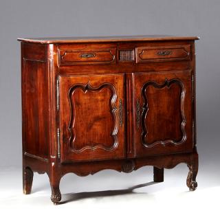 Appraisal: French Restoration Louis XV Style Carved Cherry Si French Restoration