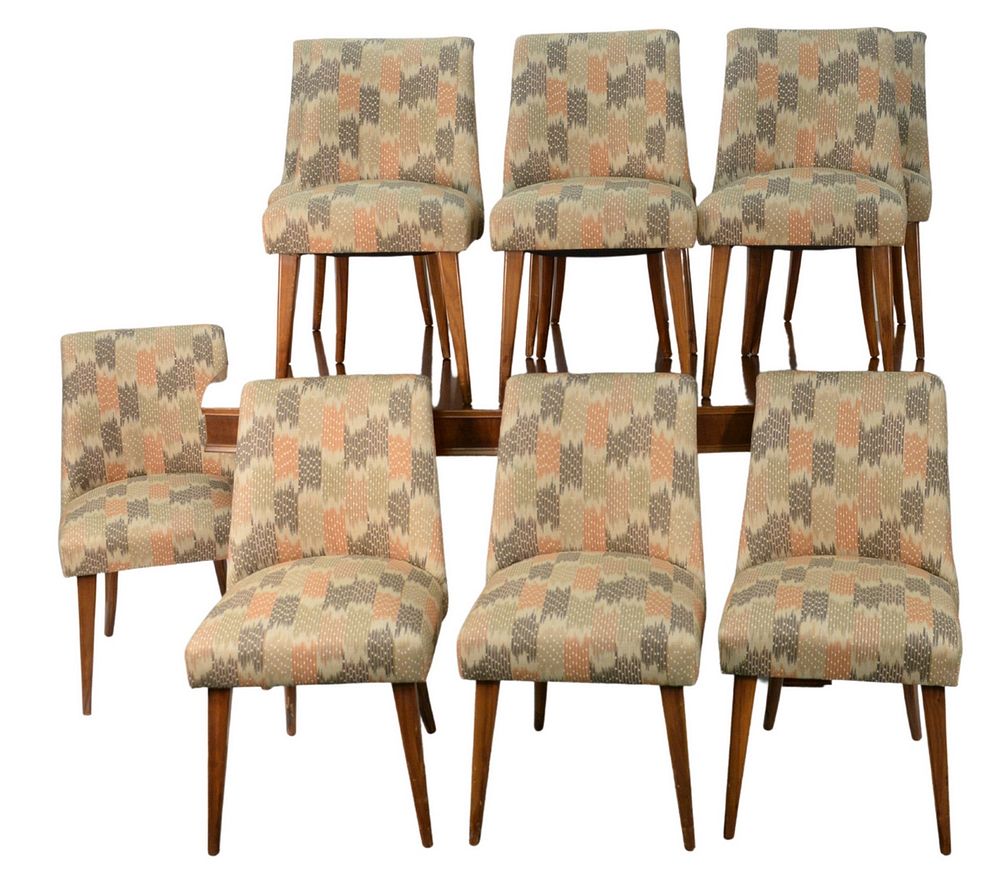 Appraisal: Set of Ten Hans Weiss Harvey Probber Dining Chairs with