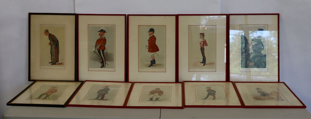 Appraisal: Framed SPY Prints From a Westchester storage - Dimensions x