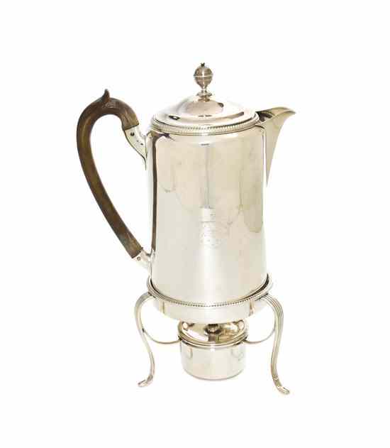 Appraisal: An English Silver Teapot on Stand Jay Wakelin Robert Garrard