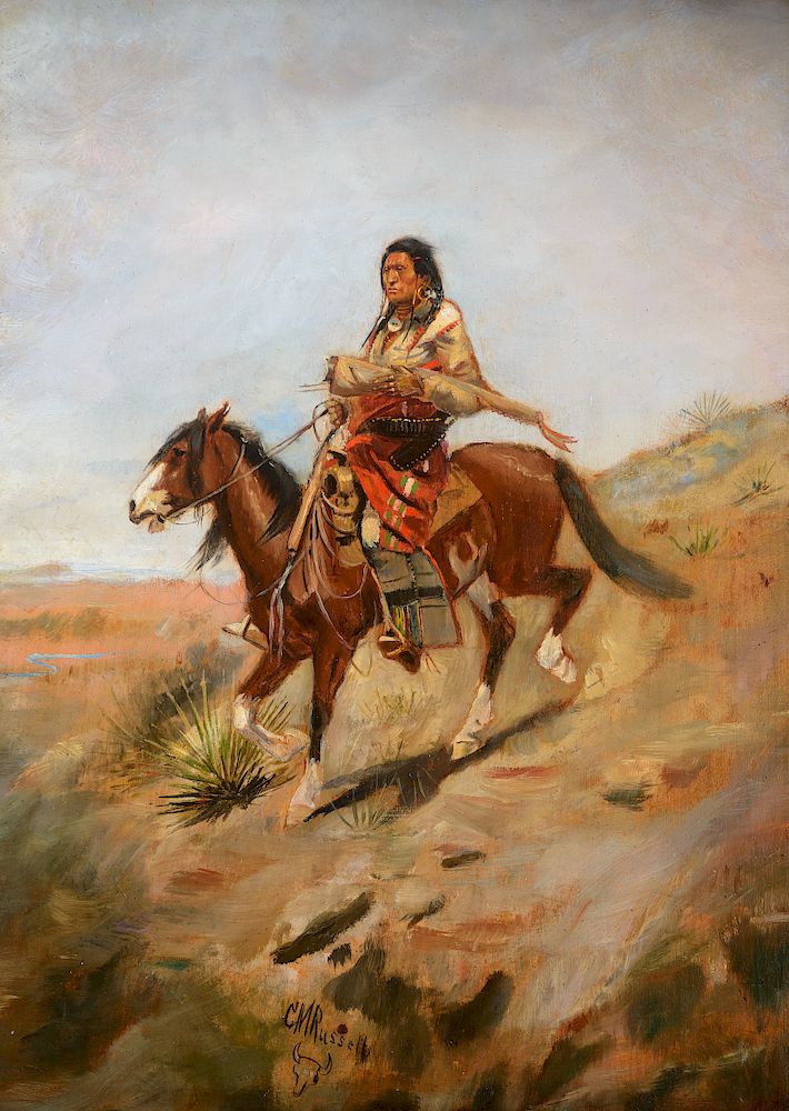 Appraisal: Charles M Russell Northern Plains Indian Exclusive on Bidsquare CHARLES