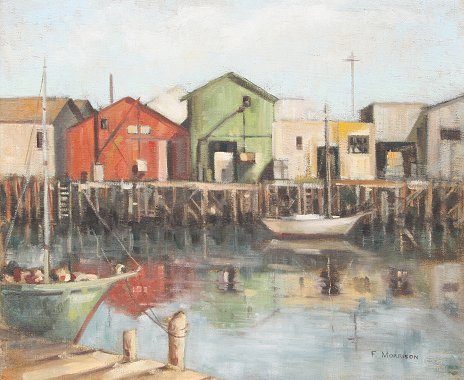 Appraisal: MORRISON F American th C Gloucester Harbor Oil C ''