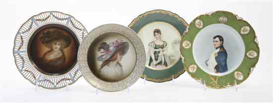 Appraisal: An Assembled Group of Napoleon and Josephine Portrait Plates together